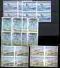 PARACHUTE  Belgium 1960 Blocks Of 4 IMPERFORATED   Aircraft DC4   Only 35 Blocks Of 4 Exists - Paracadutismo