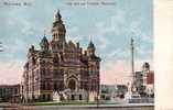 Winnipeg Manitoba Hôtel De Ville City Hall Monument - Vers 1908 - Winnipeg