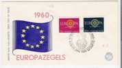 Nl291 NIEDERLANDE - / Europa-Zegels 1960 – NVPH- Illustr. FDC - Cartas & Documentos