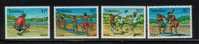 TOKELAU 1979 SPORTS SET OF 4 NHM RUGBY CRICKET - Rugby