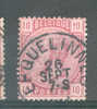 Timbre No 38 Cachet Simple Cercle ERQUELINNES  --  4/832 - 1883 Léopold II