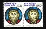 Christ De Wissembourg Curiosité Petits Points Noirs Dans L' écriture Sur Le Haut De " De W..." Deux Timbres Se Tenant. - Nuevos