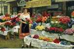 NICE Bouquetière Au Marché Aux Fleurs (Aux Raisins De St Jeannet) - Mercadillos