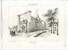 - "EGLISE DE MEZIN (Lot-et-Garonne)" . LITHO DU XIXe S. - Lithographies