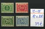 Taxes 12-15  Neufs Charnière Cote 210 E - Stamps
