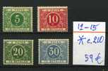 Taxes 12-15  Neufs Charnière Cote 210 E - Timbres