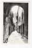 VIEILLE RUE AU FOND LE ROCHER CIRCULEE 1936 - Castellane