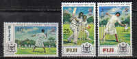 E219 - FIJI , N. 324/326  ***  Cricket Centenary - Cricket