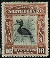 MALAYSIA..NORTH BORNEO..1909..Michel # 136...MLH...MiCV - 40 Euro. - Borneo Septentrional (...-1963)