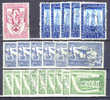 (R240) Belgique Lot 1956 Donneurs De Sang, Scaldis, Europa, Electrification Bruxelles-luxembourg - Used Stamps