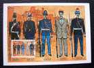 Carte Maximum - Monaco - Compagnie Des Carabiniers De S.A.S. Le Prince Rainier III. Uniformes De Différentes époques. - Maximum Cards