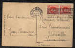 Paire Verticale De 10c Rouge - Flamme Et Oblitération ANTWERPEN Du 15-4-1926 Pour La France - Andere & Zonder Classificatie