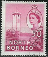 MALAYSIA..(NORTH BORNEO)..1954..Michel # 304...used. - Bornéo Du Nord (...-1963)