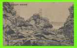 OGUNQUIT, ME - A RUGGED SHORE - CARD TRAVEL IN 1937 - - Other & Unclassified