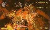 DOMINICA BATTLE STAR 20$ SANS N° AU VERSO NO N° VERSO RARE OLD CARD - Dominique