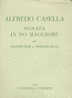 Alfredo Casella : Sonate En Do Majeur Pour Pianoforte Et Violoncelle. - Other & Unclassified