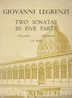 Legrenzi : 2 Sonates à 5 Parties Pour Flûtes à Bec - Sonstige & Ohne Zuordnung