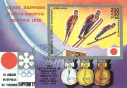 Äquatorial Guinea / Guinea Ecuatorial - Block 12 Gestempelt / Used (B395) - Hiver 1972: Sapporo