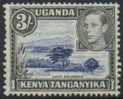 KENYA - 1938 3/- King George VI. Perf 13.5 X 11.5. Scott 147. - Kenya (1963-...)