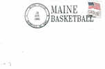 BASKET BALL OBLITERATION TEMPORAIRE USA 1991 MAINE BASKETBALL - Baloncesto