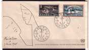 GRECE - 703/704 Sur Enveloppe 1er Jour (dessin De Jean Cocteau) - FDC