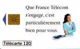 ENGAGEMENTS FRANCE TELECOM 120U GEM 12.95 BON ETAT - 1995