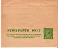 Au082 / Zeitungsstreifband W11 – (King George) Ungebraucht (wrapper) - Postal Stationery