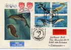 URSS FDC Recommandé Ayant Voyagé - Dauphins