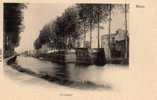 80 HAM Canal, Péniche, Beau Plan, Ed BF, Dos 1900 - Ham