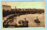 EMBANKMENT ON THE THAMES IN LONDON  BOOT BOTEN  POSTCARD SEND OVER TO BELGIUM IN 1931 - River Thames