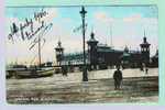 BLACPOOL CENTRAL PIER VERY NICE DETAILS SEND OVER TO BELGIUM IN 1906 - Sonstige & Ohne Zuordnung