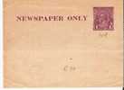 Au100 / Zeitungsstreifband  (wrapper)  (W 8) – King George, Ungebraucht - Entiers Postaux