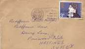 Timbres John Keats YT N°640 Sur Lettre Vers Hastings (Sussex) Du 2/8/1971 - Non Classés