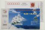 Sailing Ship,China 2001 Gaoan City Rural Credit Union Advertising Postal Stationery Card - Marittimi