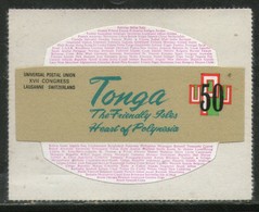 Tonga 1974 50s UPU Centenary Odd Shaped Die Cut Sc 341 MNH # 467 - U.P.U.