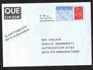 Entier Postal PAP Réponse Postreponse QUE CHOISIR Oise Ste Geneviève Autorisation 62302, N° Au Dos: 06P564 - PAP: Antwort/Lamouche