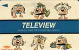 SINGAPORE $2   TELEVIEW TELEVISION  CHANNEL  FOR BUSINESS SPORT  ETC, CARTOON TV   CODE:4STEB  COMPANY  COMPLIMENTARY - Singapore
