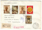 Vaticano - Busta Viaggiata Raccomandata Espressa Con Serie Completa: 19° Centenario Del Martirio Dei Santi Pietro E Paol - Used Stamps
