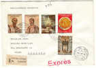 Vaticano - Busta Viaggiata Raccomandata Espressa Con Serie Completa: 19° Centenario Del Martirio Dei Santi Pietro E Paol - Used Stamps