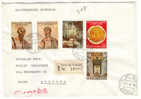 Vaticano - Busta Viaggiata Raccomandata Espressa Con Serie Completa: 19° Centenario Del Martirio Dei Santi Pietro E Paol - Used Stamps