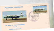 POLYNESIE FRANCAISE  FIRST DAY COVER  LES AVIONS DC 6 - Sonstige & Ohne Zuordnung