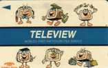 SINGAPORE $2   TELEVIEW TELEVISION  CHANNEL  FOR BUSINESS SPORT  ETC, CARTOON TV   CODE:3STEB  COMPANY  COMPLIMENTARY - Singapore