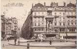 LYON 69 La Place Et La Fontaine Des Jacobins Et La Re Centrale En Date Du 10-03-1920 Avec Timbres 5c Vert - Lyon 1