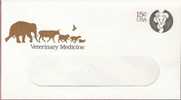 US Scott U595, 15-cent Small Window Envelope, Seal Of Veterinary Medicine, Mint - 1961-80