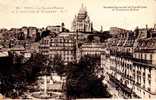 FRANCE OLD POST CARD PARIS SQUARE D´ANVERS ET SACRE-COEUR MONTMARTE - District 14