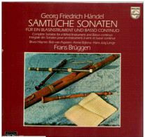 * 3LP Box * HÄNDEL - SÄMTLICHE SONATEN ( Complete Sonatas For A Wind Instrument And Basso Continuo) - FRANS BRÜGGEN - Klassiekers