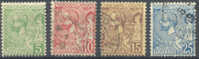 Lot N°4181   MONACO N°22-23-24-25, Coté 9.50 Euros - Andere & Zonder Classificatie