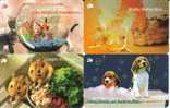 SINGAPORE  4 CARDS  DOG  CAT FISH  HEN CHICKEN  BIRD  BIRDS  ANIMAL  ANIMALS  CODE: 133SIGA-E   SPECIAL PRICE !! - Singapour