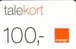 DENMARK  100 KR  GSM  MOBILE  PIN  TYPE  ORANGE  COMPANY   SPECIAL PRICE   !! READ DESCRIPTION !! - Denmark