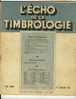 "L'ECHO DE LA TIMBROLOGIE" N° 1178, Janvier 1952 : Pologne, Cachet De Franchise Inconnu, Coins Datés, Flammes Pub... - Französisch (ab 1941)